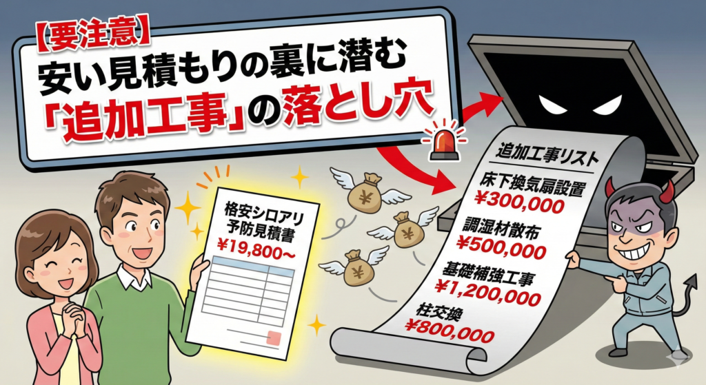 【要注意】安い見積もりの裏に潜む「追加工事」の落とし穴