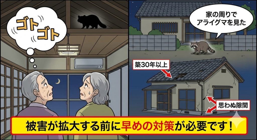 静岡市でアライグマ被害にお悩みの方へ