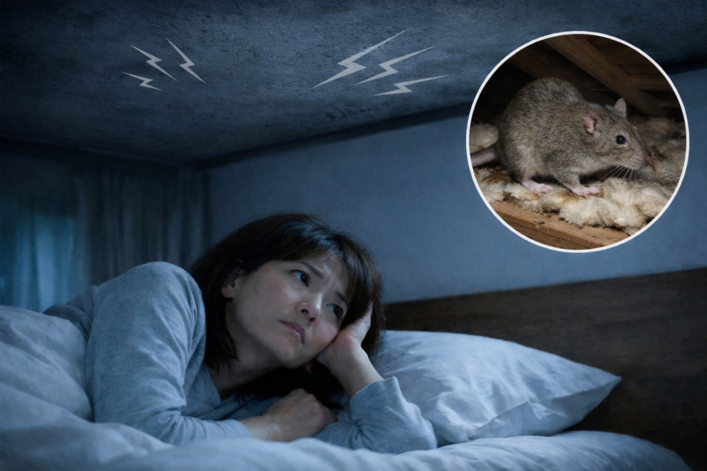 「夜になると天井裏からカリカリと齧る音がする」 「以前より音が大きくなり、動く気配が増えた気がする」