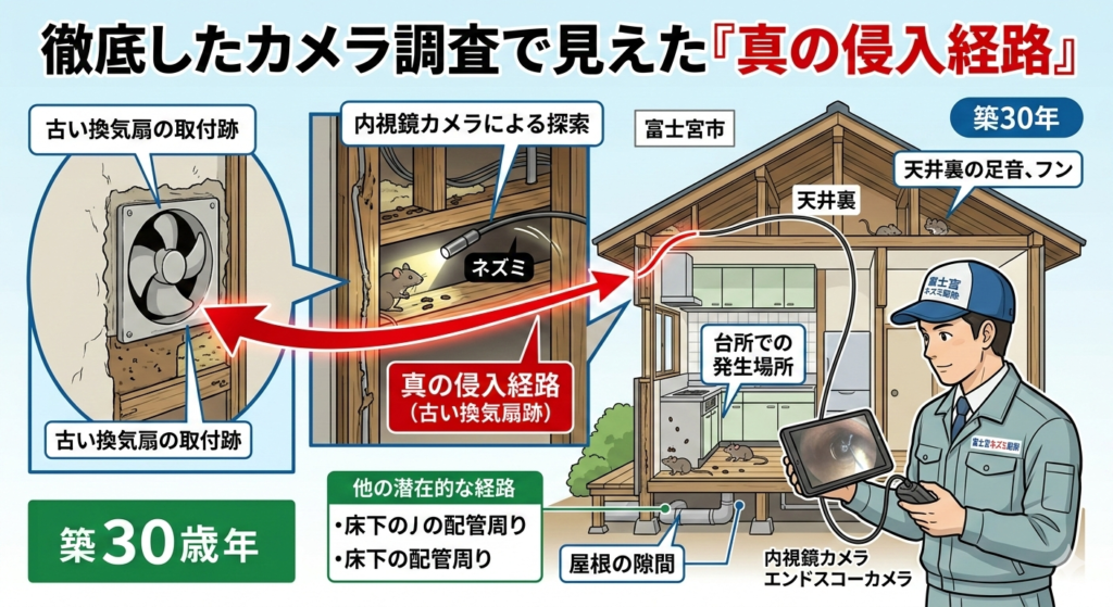 徹底したカメラ調査で見えた「真の侵入経路」