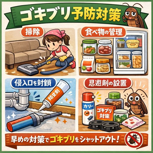 ゴキブリ予防対策
